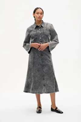 Saara Skirt -washed black BAUM UND PFERDGARTEN