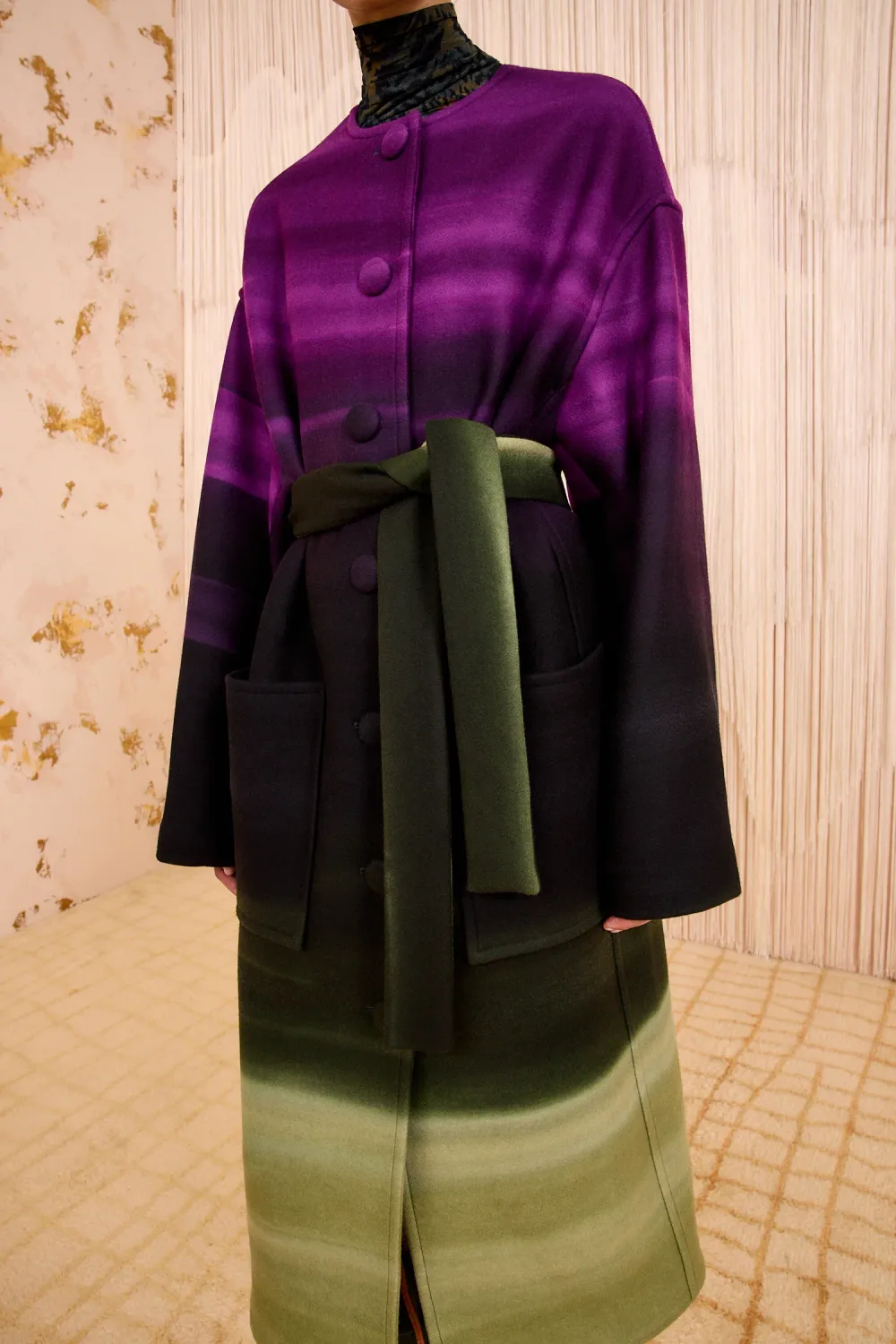 Fernanda Oversized Wool Melton Coat ULLA JOHNSON