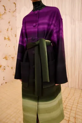 Fernanda Oversized Wool Melton Coat ULLA JOHNSON