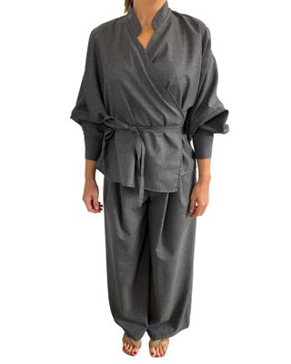 Archetype Top - grey fine wool JANUE