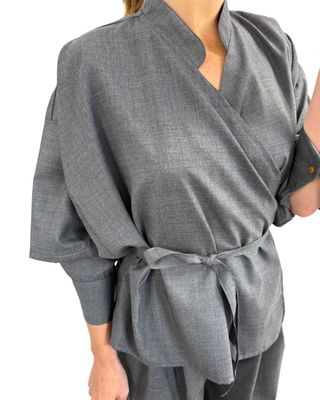 Archetype Top - grey fine wool JANUE