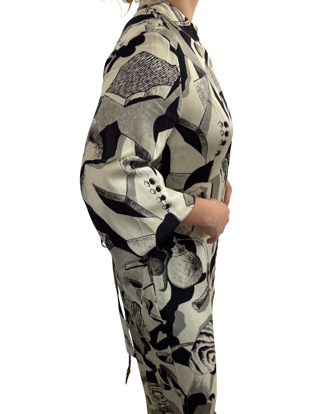 Donna Dress - black and white surrealism KATERIN THEYS