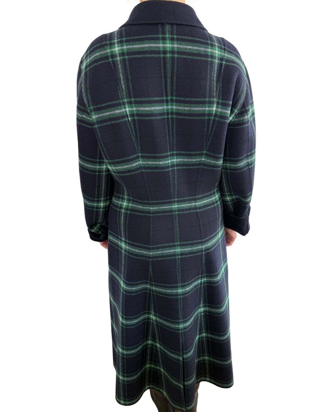 Beatrix Reversible Coat - navy green ALICIA AUDREY