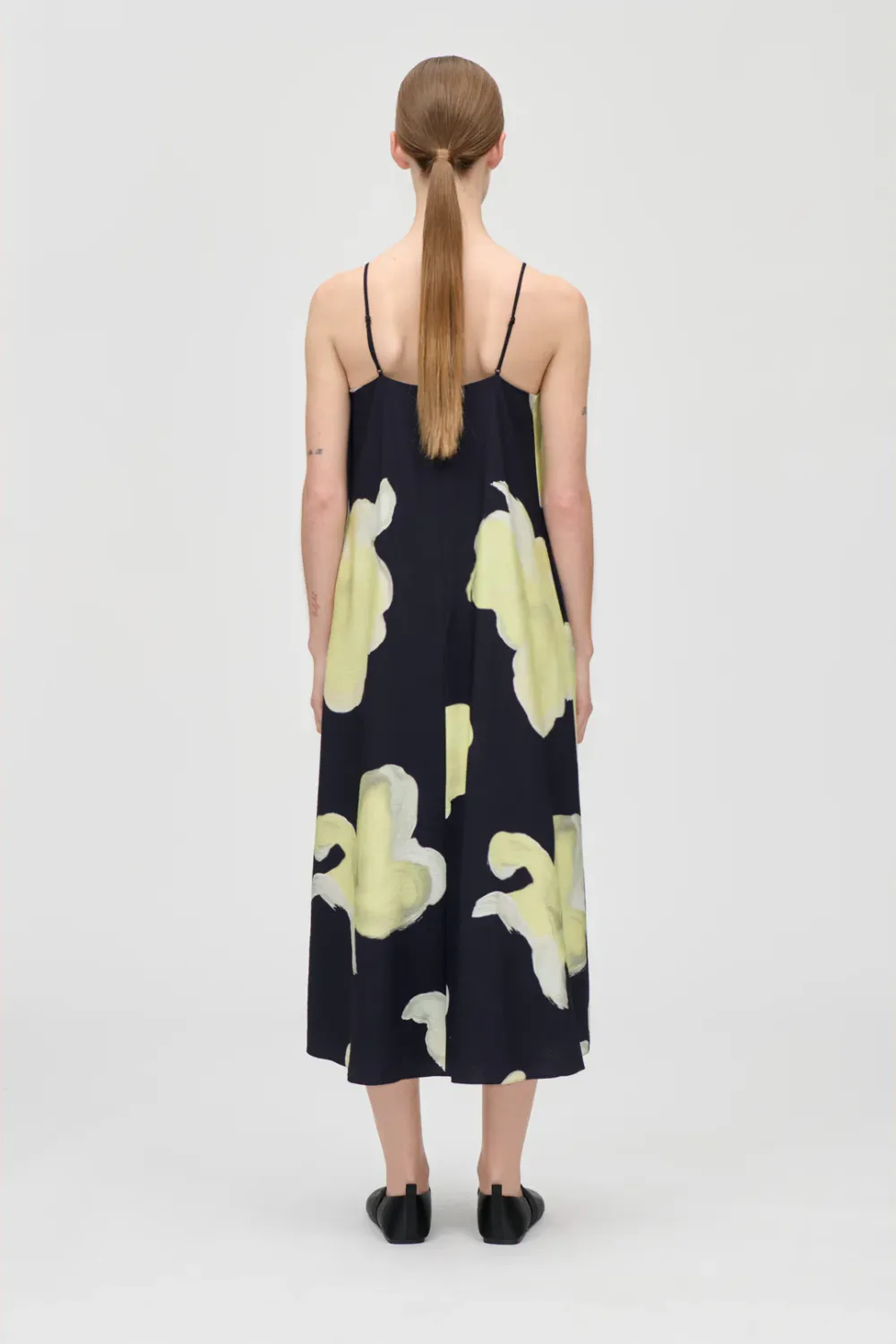 FLORAL LONG DRESS - YELLOW PETUNIAS STINE GOYA