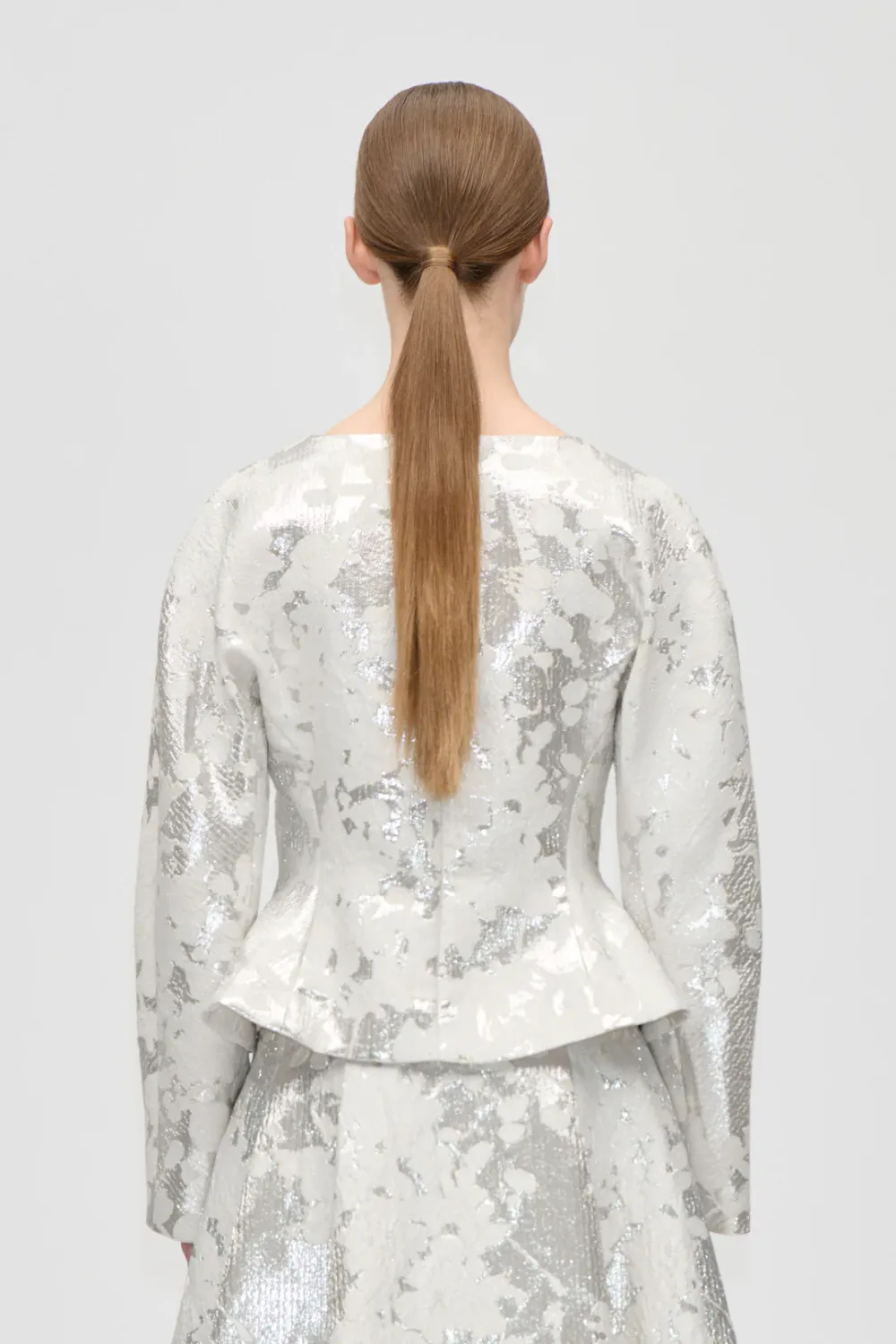 PEPLUM TOP - LUREX GARDEN STINE GOYA