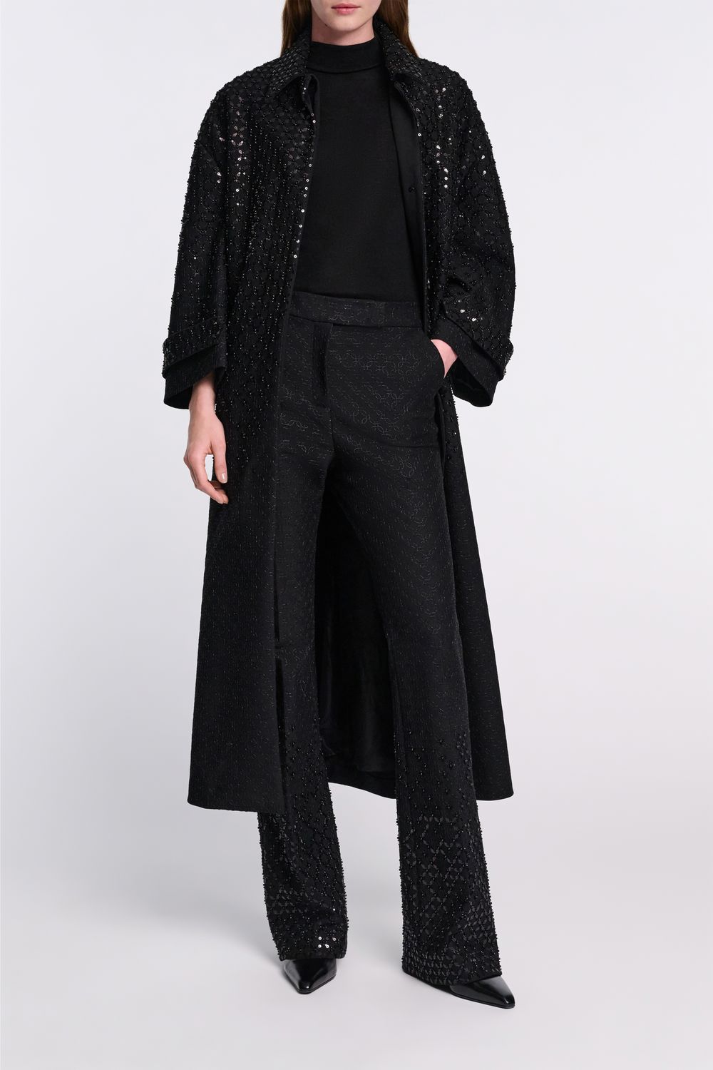 Sparkling Emotions Coat - pure black DOROTHEE SCHUMACHER