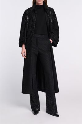 Sparkling Emotions Coat - pure black DOROTHEE SCHUMACHER