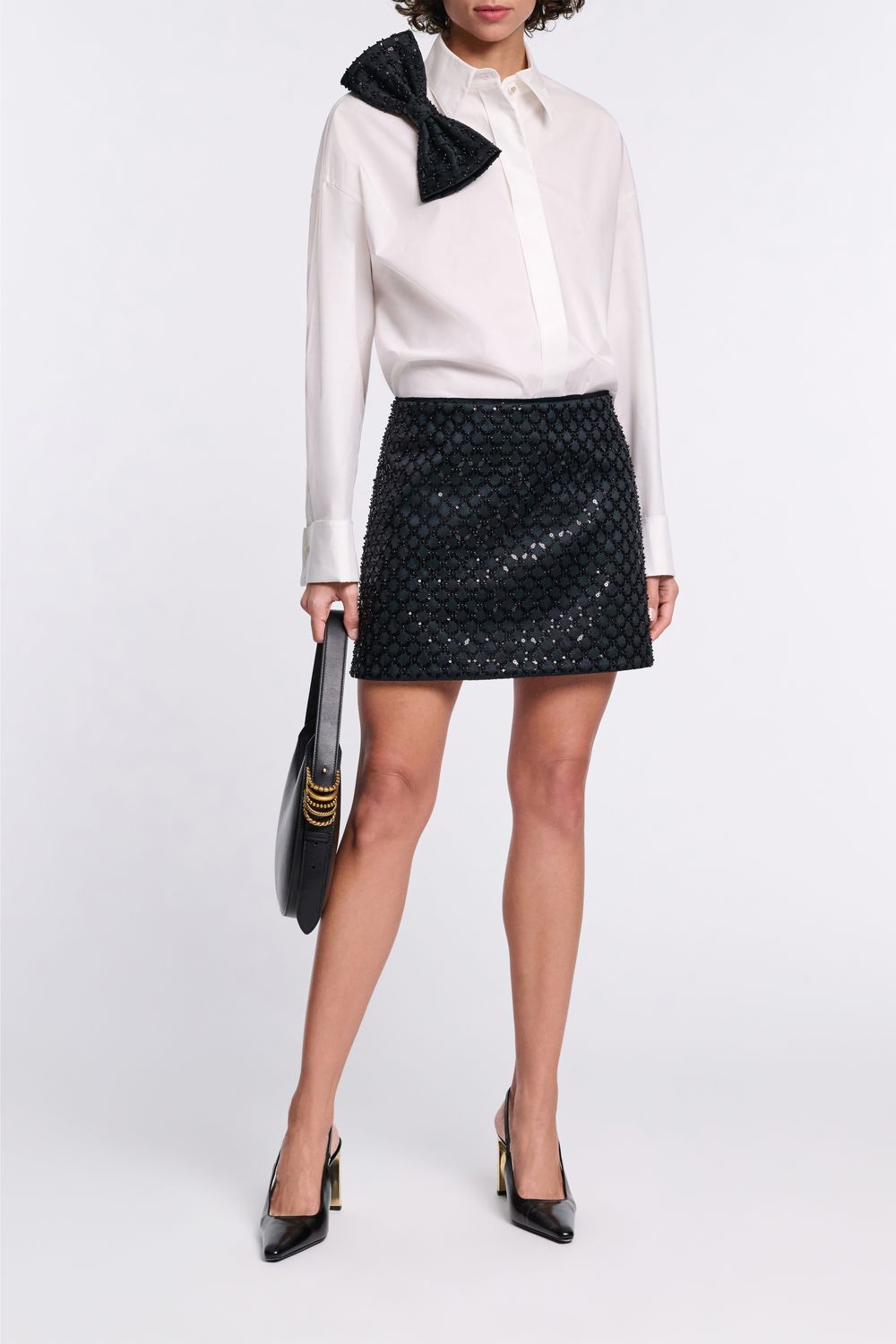 Poplin Power Blouse - white graphite DOROTHEE SCHUMACHER