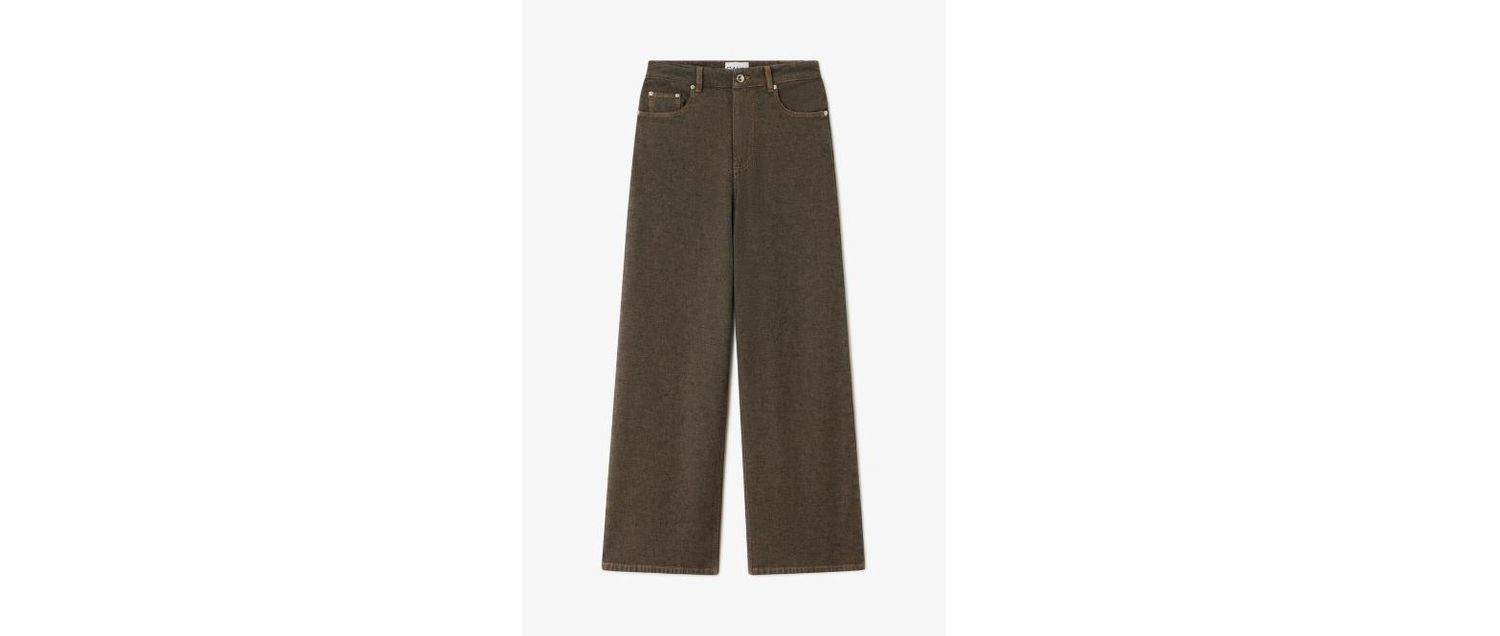 GANNI - Lari Jeans in Neppy Denim (Chicory Coffee)