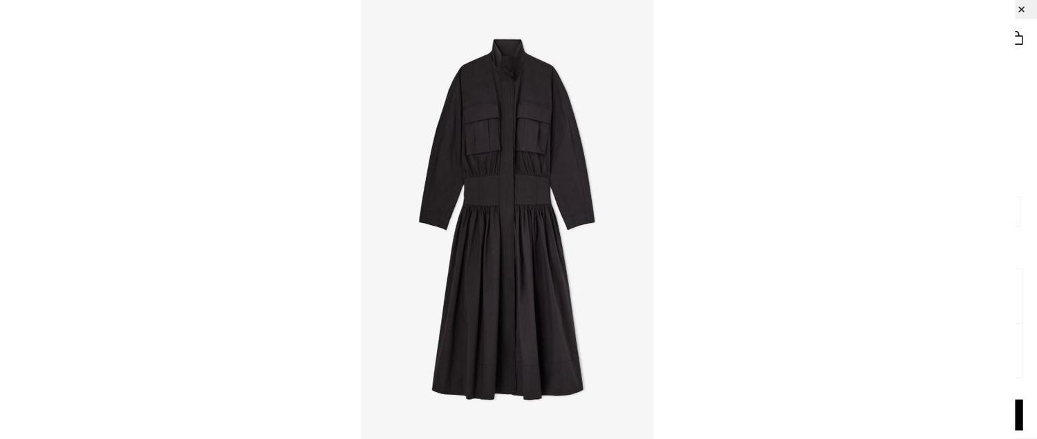 GANNI - Dress in Black Cotton (Black)