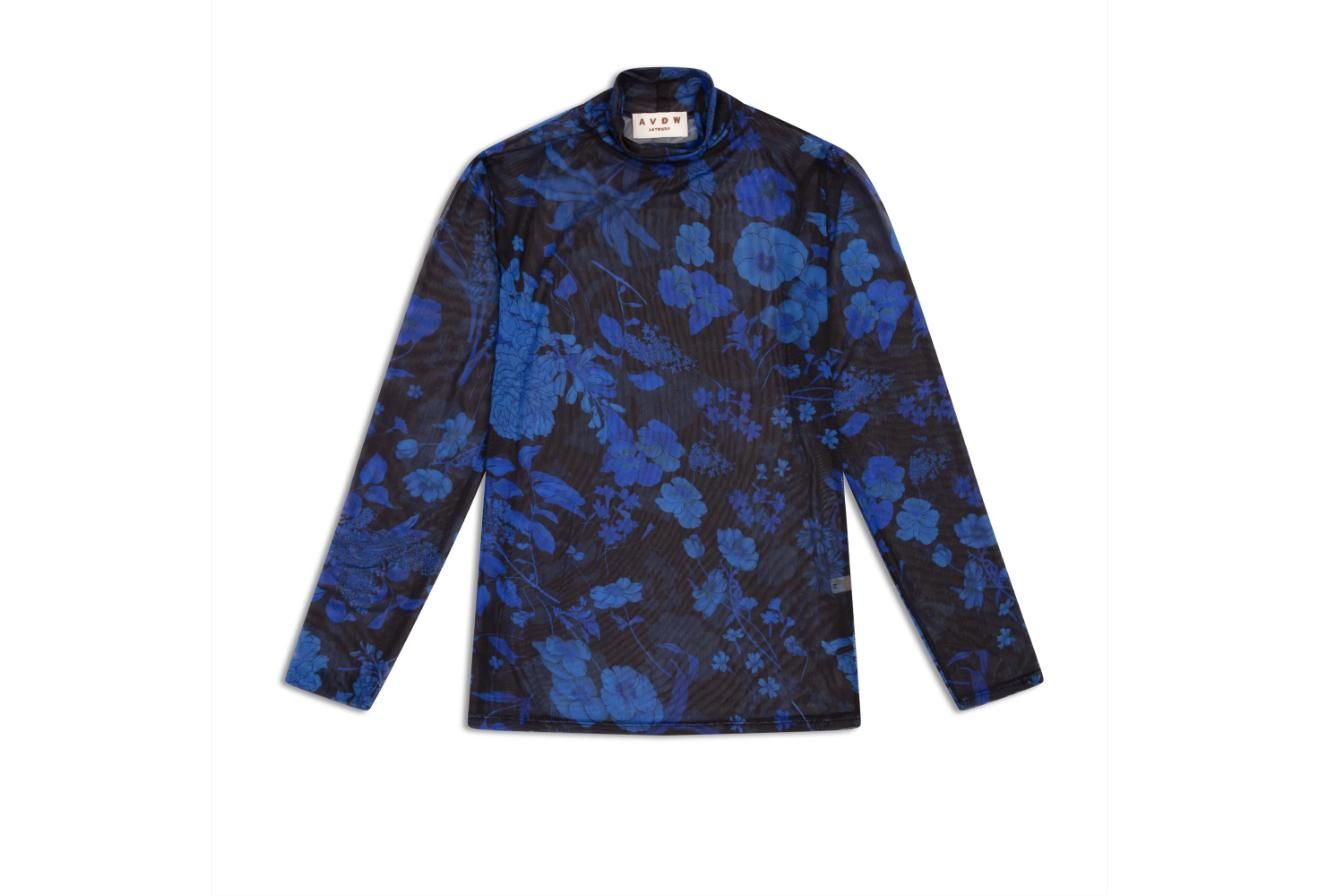AVDW - OLGA MESH TOP BLUE