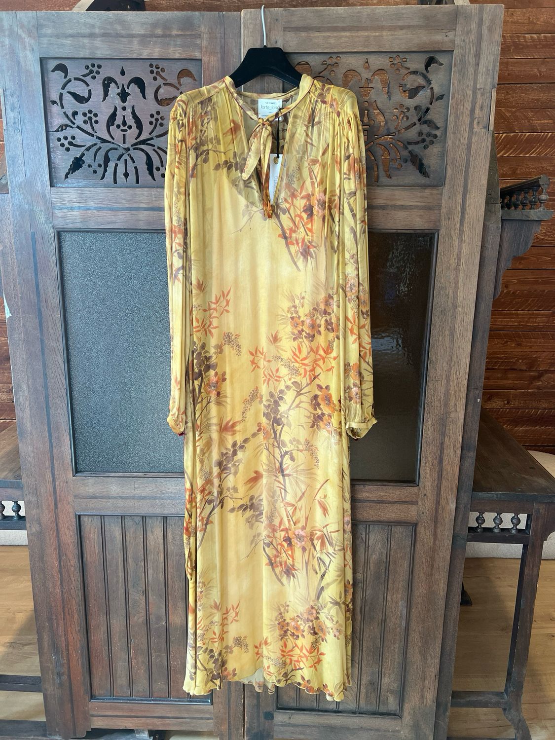 FORTE_FORTE - Le Bambou Secret Crepon Midi Dress