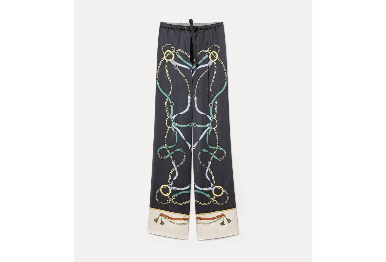 FORTE_FORTE - Pyjama Trousers With The Crown Placed Print Black