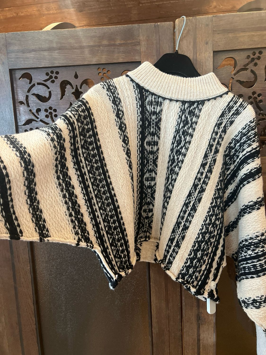 FORTE_FORTE - The Highlands Shetland Jacquard Kimono Sweater