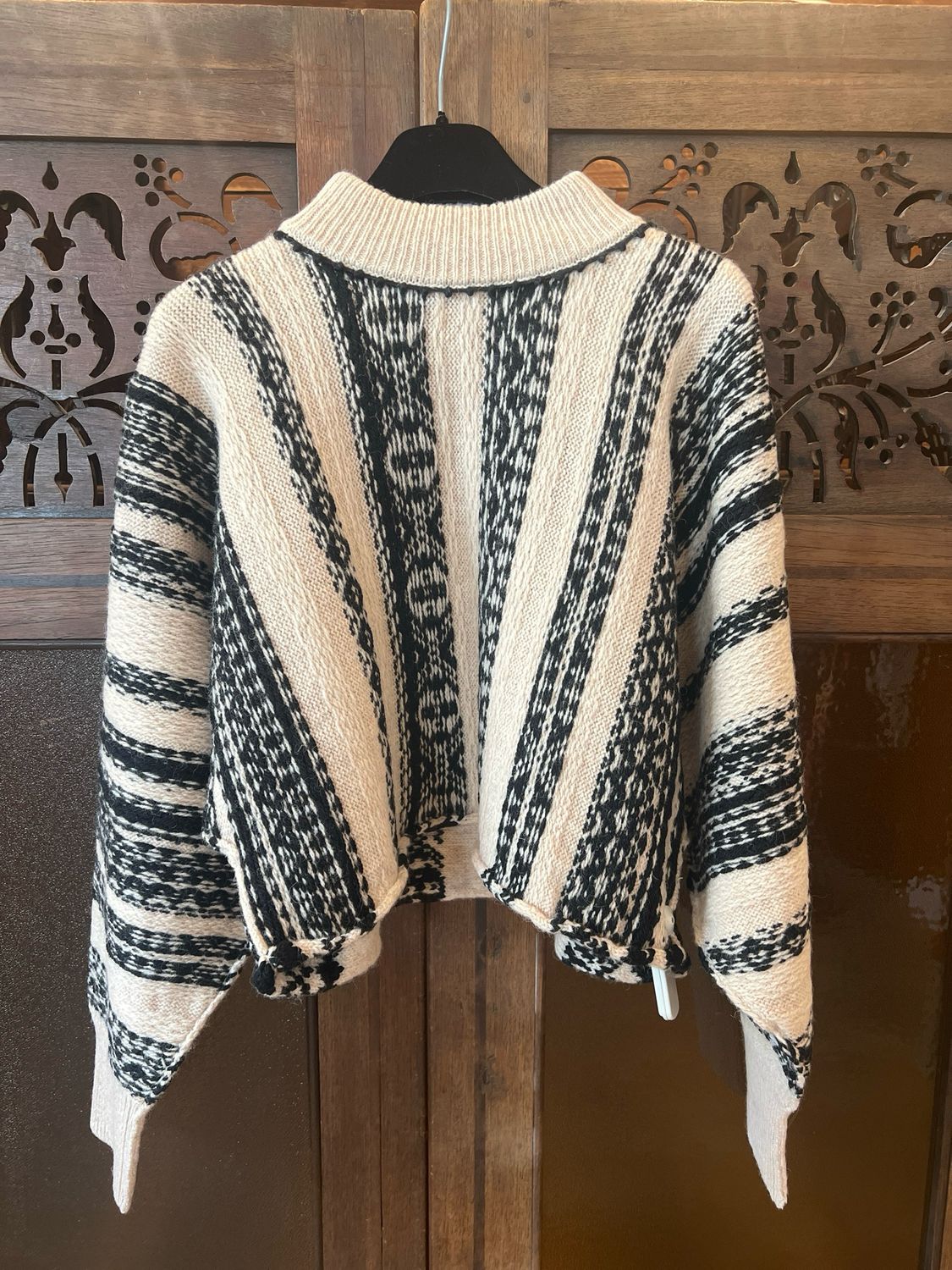 FORTE_FORTE - The Highlands Shetland Jacquard Kimono Sweater