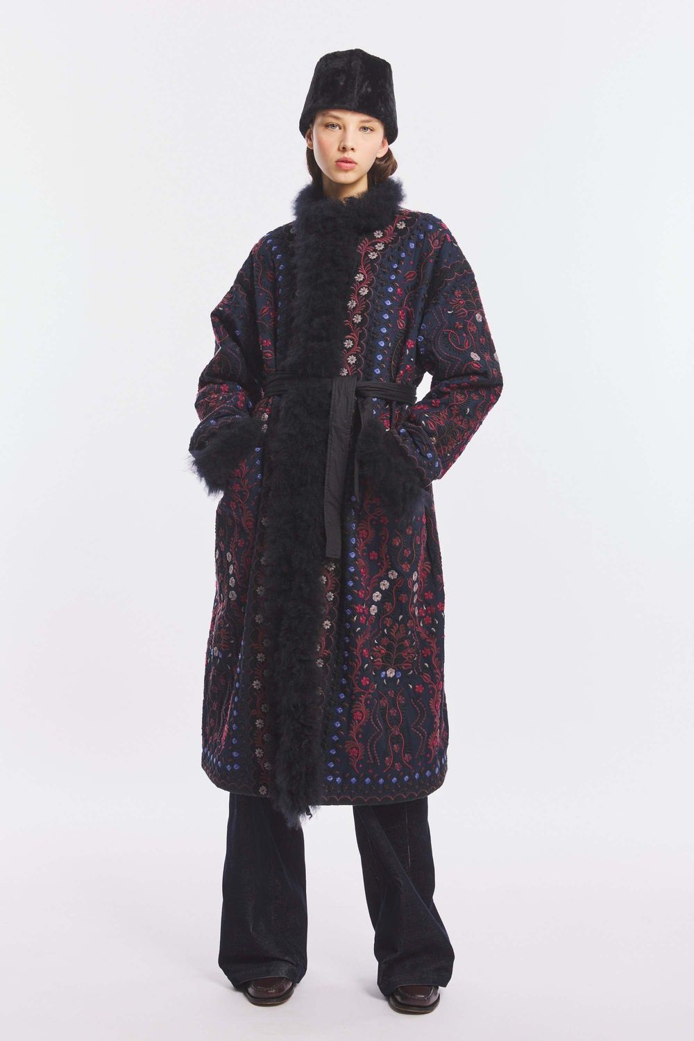 ANTIK BATIK - Ivan Coat Navy
