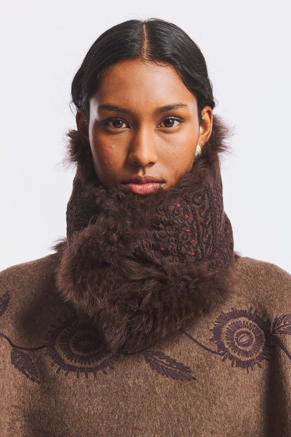 ANTIK BATIK - Sando Collar Chocolat