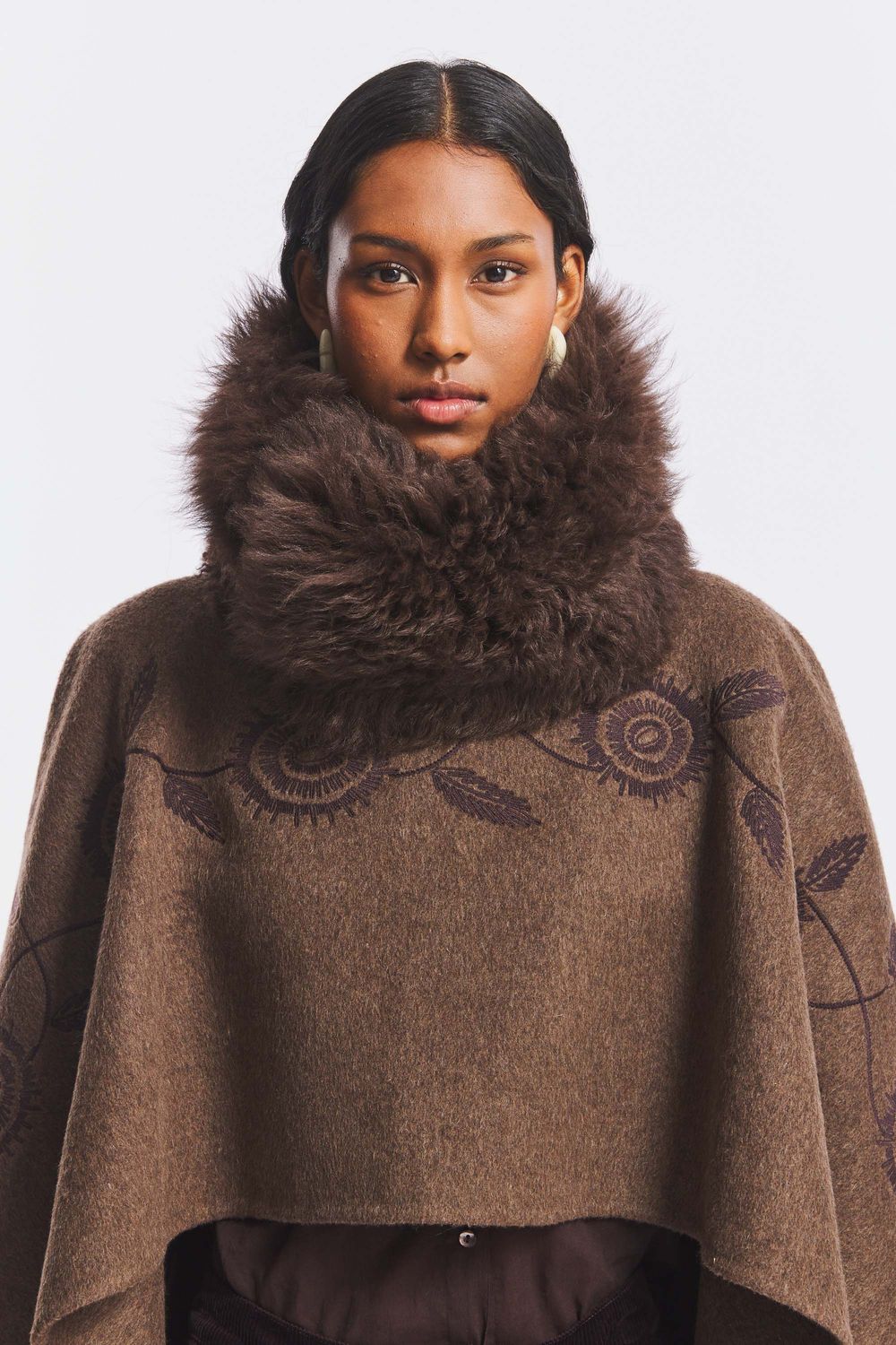 ANTIK BATIK - Sando Collar Chocolat