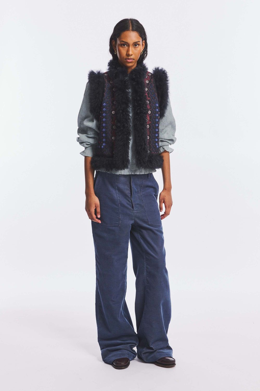 ANTIK BATIK - Ivan Gilet Navy