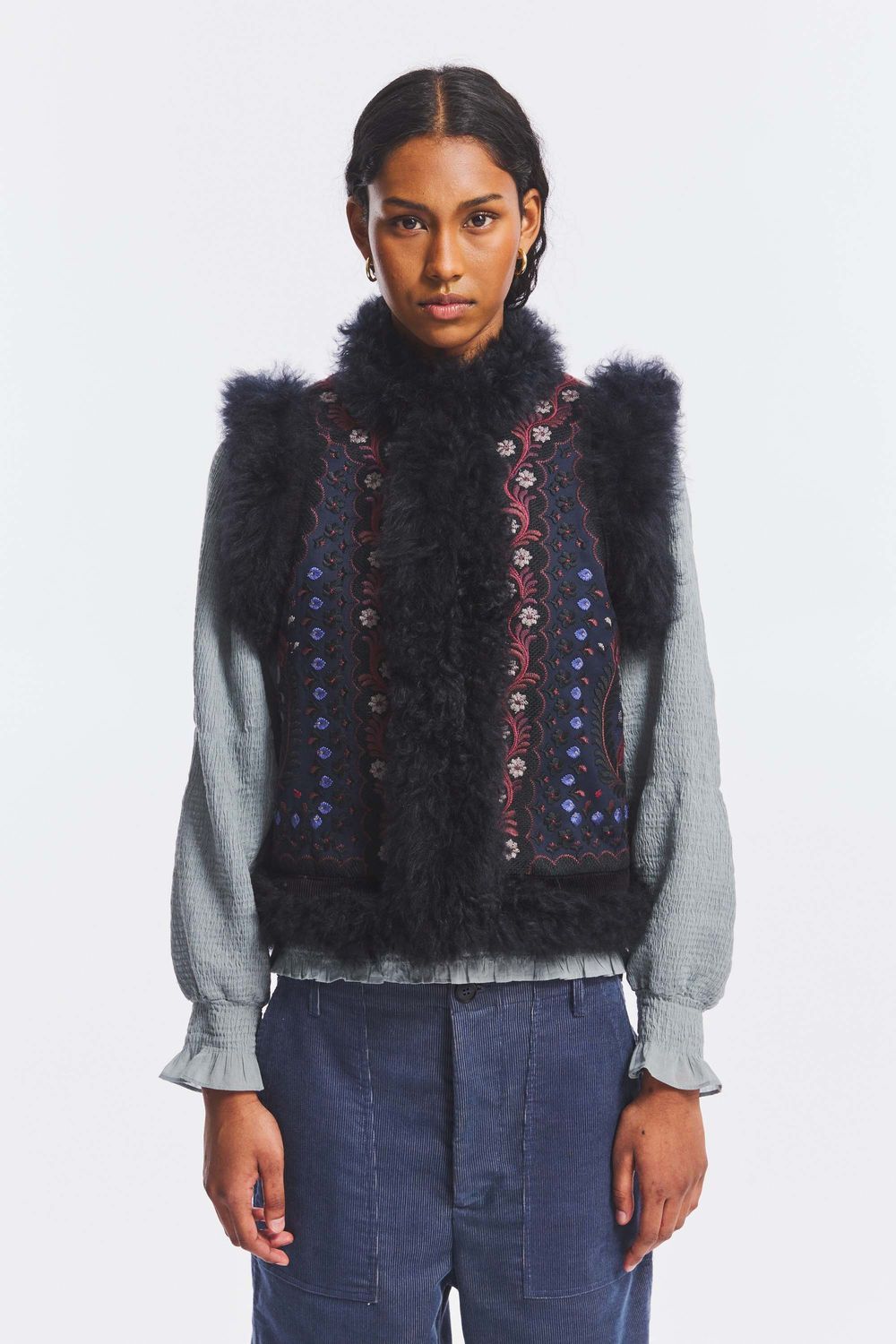 ANTIK BATIK - Ivan Gilet Navy