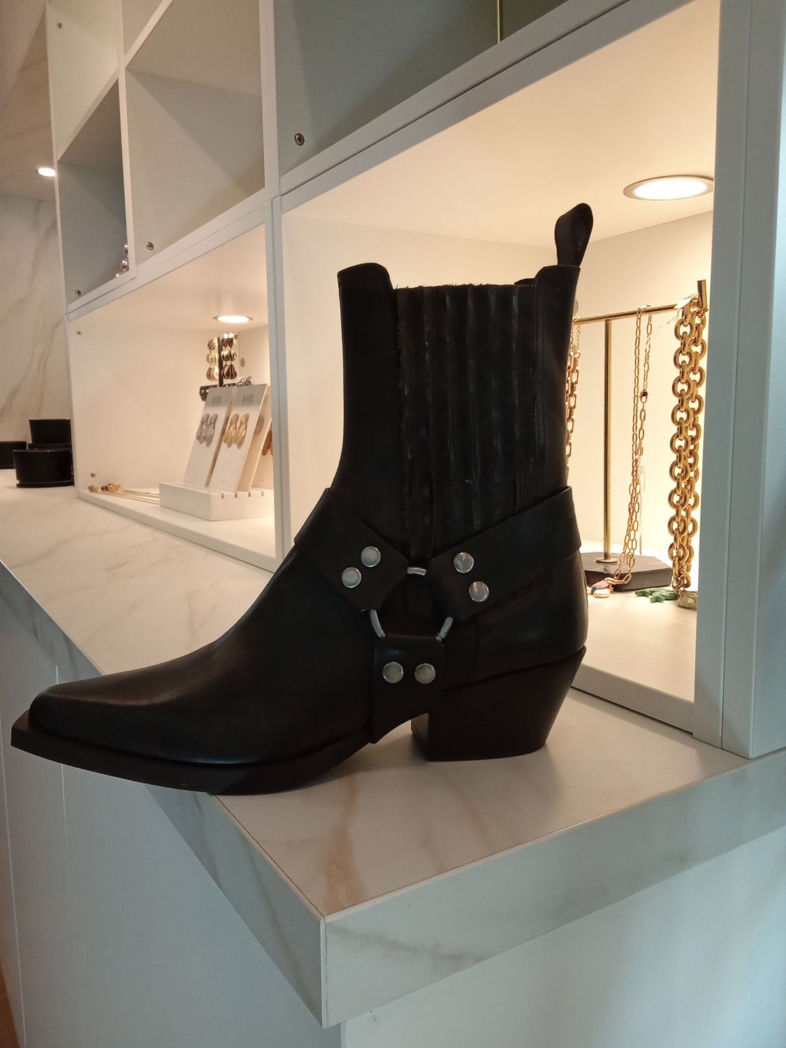 BIBILOU - Western enkellaarsjes brown