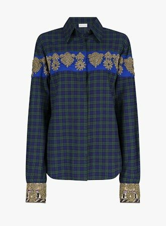 DRIES VAN NOTEN - Chloris Embroidered Shirt (Green)