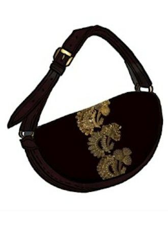DRIES VAN NOTEN - Embroidered Bag (Navy)