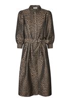 DEA KUDIBAL - MetteDEA NS-Dress with stand collar Leo Jacquard