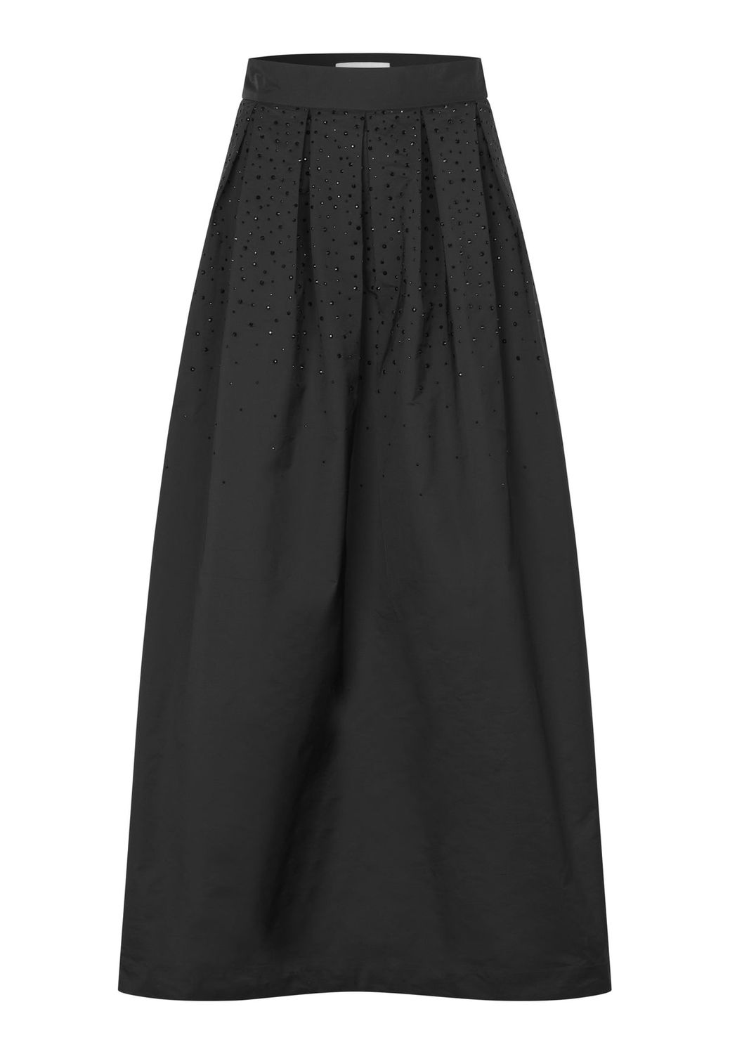 DEA KUDIBAL - AnonasDEA NS-Skirt with pleats Black Taffeta Emb