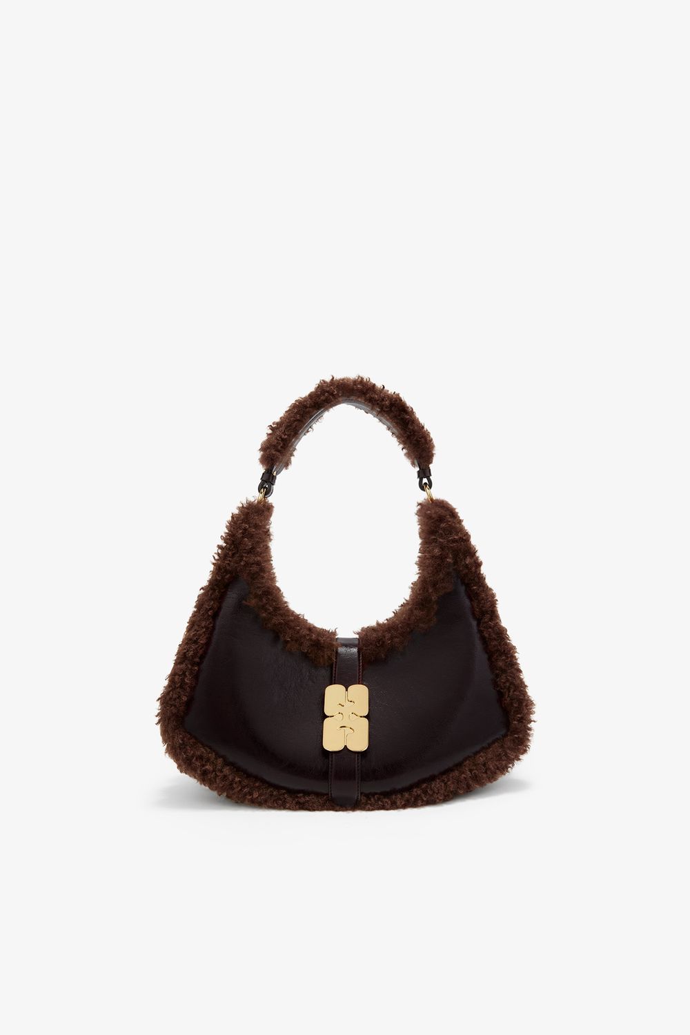 GANNI - Small Kat Bag in Brown (Demitasse)