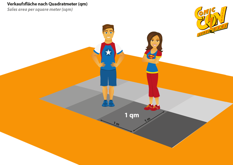 CATERER: Standfläche Inselstand / Island booth per sqm