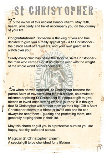 St christopher medallion meaning sale