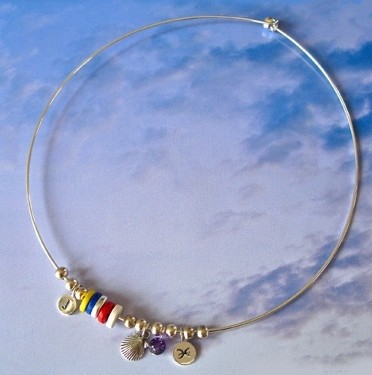Life Path Zodiac wire charm necklace/choker
