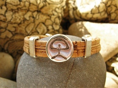 Indalo charm bracelet ~ cork cord