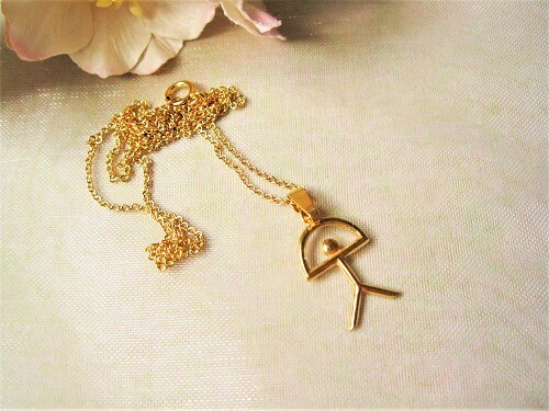 Indalo Man Necklace Gold Filled Classic