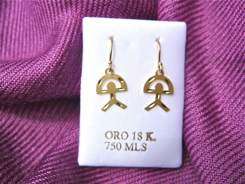 Lucky Indalo earrings ~ 18ct gold: Collectors' item