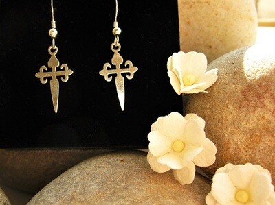 Camino St James cross earrings ~ ideal safe travel gift