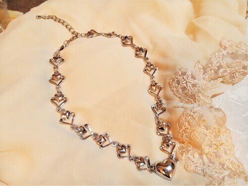 Heart of hearts charm necklace
