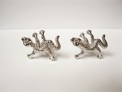 Lucky gecko cufflinks to say Have Fun