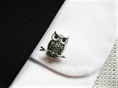 Guardian owl cufflinks said to ward off misfortune