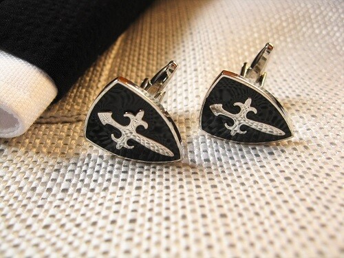 Safe Jewellery - St James cross cufflinks ~ Stay Safe!