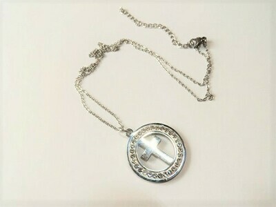 Circle of light cross necklace ~ Take Care