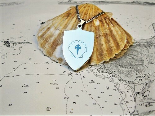 sAfe Jewellery - Travellers Shield necklace for safekeeping ~ extra large