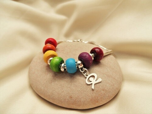 Indalo bracelet ~  Rainbow of Hope