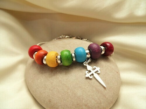 Take Care bracelet ~  Rainbow of Hope