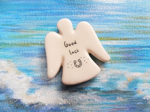 Guardian angel ~ ceramic luck token