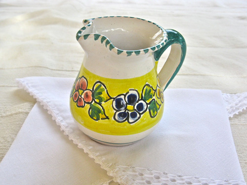 Gorgeous Talavera jug in a floral 'Garland' design