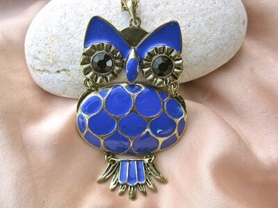 Wise owl necklace, large