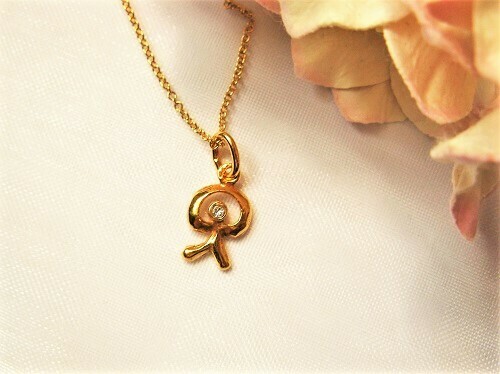 Indalo necklace ~ tiny sparkle, gold-filled