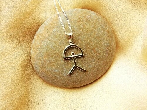 Indalo Man necklace ~ classic, silver